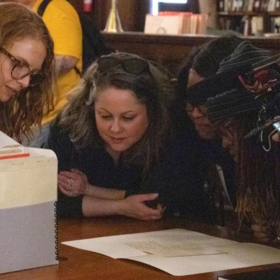 Cecily Dyer of Brooklyn Historical Society with BKBB Exhibitors