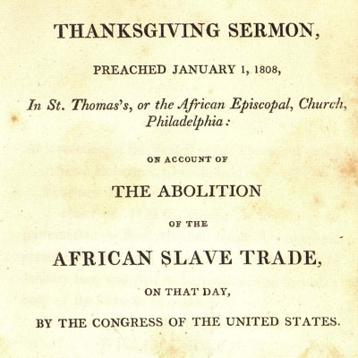 Title page of sermon