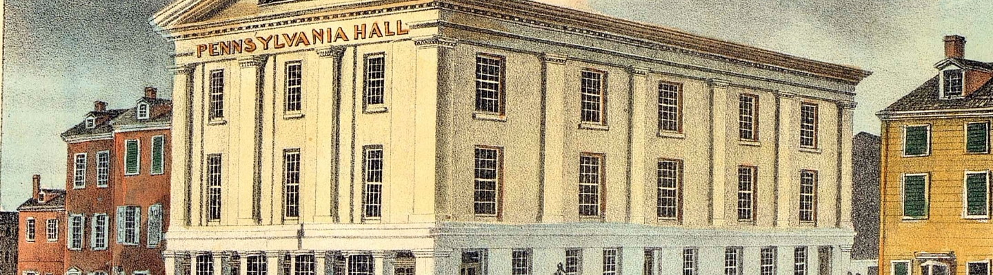 Drawing of Pennsylvania Hall